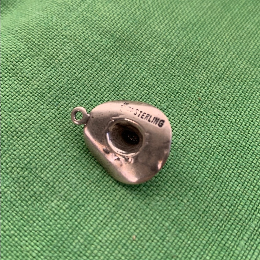 Vintage Sterling Silver Charm Western Hat - Picture 3 of 4